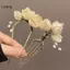 LUImo Thanh Lịch Vintage Hợp Kim Kẹp Tóc Thiết Kế Mộc Lan Phụ Kiện Tóc Kiểu Tóc Tăng Cường Trang Trí Mũ SBS
