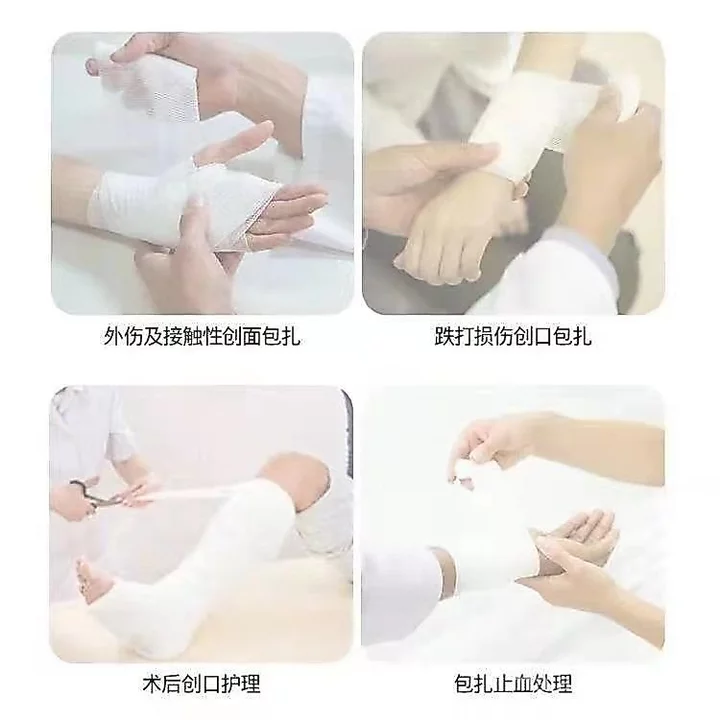 Thoáng Khí Thấm Hút Vết Thương Gạc Y Tế Rộng Băng Phẫu Thuật Cuộn Lưới Mặc Gạc Gạc Băng C1BG
