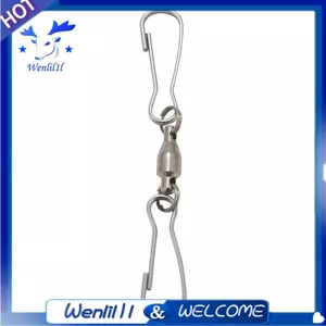 12 Gói Móc Xoay Kẹp Đôi Cho Gió Spinners, Treo Windsock, Chim Ăn, Chuông Gió Pha Lê Xoắn Cung Cấp Tiệc
