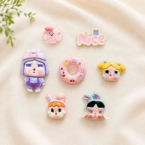 Set Charm Crybaby Tím Phao Bơi Nice Kawaii Pastel Resin DIY Gắn Dép Cute Bé Khóc Hot Trend 2026 💜🐷
