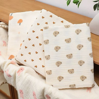 Khăn tắm xô Hàn Muslin 2 lớp Jubon chính hãng, khăn tắm mỏng siêu thấm hút, mềm mại