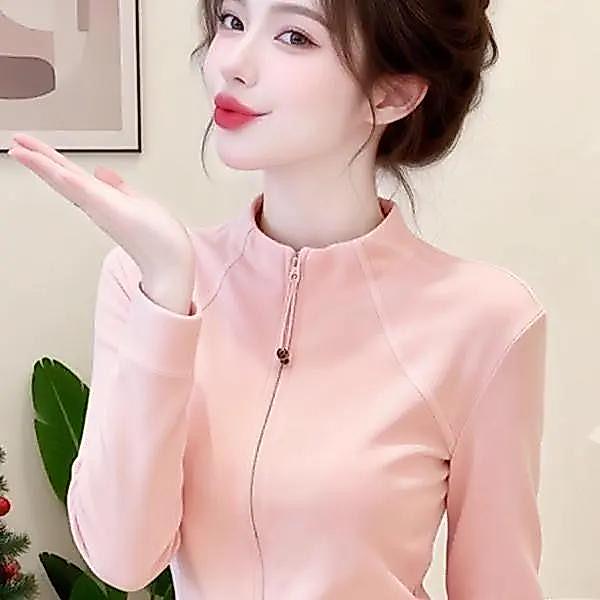 Mùa xuân 2026 - Áo Khoác Mỏng Màu Hồng Phong Cách Mới, Perfect cho Du Lịch