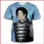 YB1 Michael Jackson Full Graphic Unisex Xu Hướng Thời Trang Áo Thun Nữ Tay Ngắn BY1