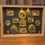 HFTOY DIY Mini Museum Silhouette Box, Hộp trưng bày ảnh bộ nhớ gia đình Khung hộp bạc có đèn, khung nhỏ & tượng nhỏ ~