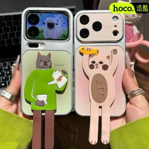 Influencer Cute Cat Stand Thích hợp cho Apple Couple Phone Case 17ProMax / 16 / 15 Fun142026-6-1