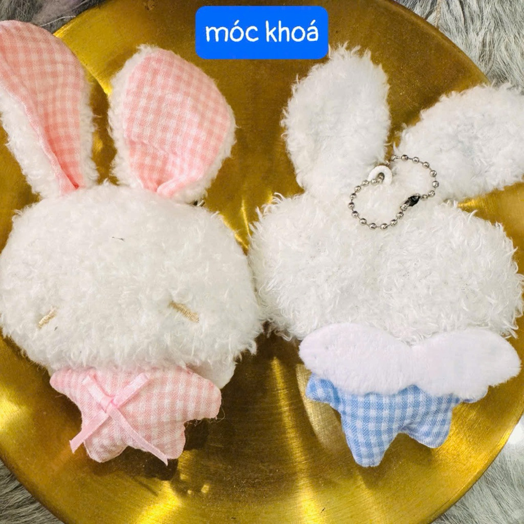 [ tổng kho sỉ ] Móc khoá thỏ mắt hí treo balo túi xách, ghim cài xinh xắn 12cm | BigBuy360 - bigbuy360.vn