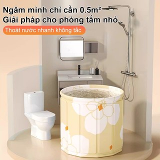 Bồn Tắm Gấp Gọn Cho Người Lớn xô tắm gia đình dày cách nhiệt lắp đặt miễn phí Bồn tắm chắc chắn chịu lực