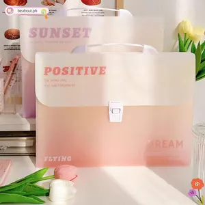Thư mục tập tin BEABOUT A4, Túi đựng đàn Organ di động 12 túi, Giấy kiểm tra chất lượng cao Lưu trữ phân loại Bộ sắp xếp tập tin màu Gradient