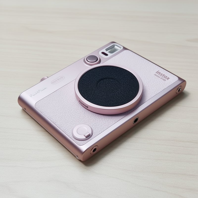 Nắp ống kính Fujifilm Instax Mini EVO hợp kim nhôm cao cấp lót nh mềm mại chống bụi trầy xước