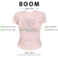 BOOM Áo Baby Tee Nữ Cotton Ôm Body-Áo Thun Ngắn Tay Y2K In Hình PhongCách Mùa Hè, Cổ Tròn Hàng Đầucách hàn quốc phong123