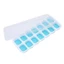 14 Ngăn Vuông Đáy Mềm Silicon Khay Đá Khuôn Hộp Đá Tự Chế Kem Viên Popsicles Có Nắp