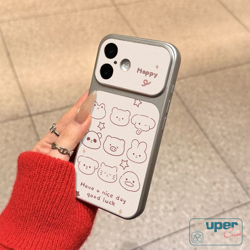 Vỏ đôi dễ thương Miffy Rabbit Wave Point Animal Avatar bằng tiếng Anh Ốp điện thoại cho IPhone Air XR 15 11 16 17 12 13 14 Pro Max 16 15 14 Plus 12 13 16 14 17 Pro