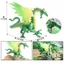 Mô phỏng Mô hình động vật rồng ma thuật phương Tây Ice Flying Dragon Huyền thoại rồng huyền thoại Đồ chơi đồ trang trí cậu bé xanh Quà tặng chiều cao 13,2cm