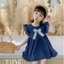 BRABRAAA Váy Bé Gái, Váy Công Chúa Không Tay Cotton, Thời Trang Thoáng Khí Nơ Ruffle Dễ Thương Trẻ Em Sundress Váy Sinh Nhật
