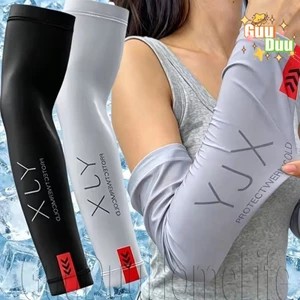 Tay áo chống nắng - Thoáng khí, khô nhanh - UPF50 + Ice Silk Cooling Sun Cover - Nam Nữ Oversleeve - Dành cho cưỡi ngựa ngoài trời mùa hè / Giao hàng miễn phí
