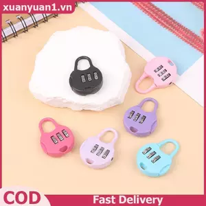 XUAN Màu Mini Mật Khẩu Padlo Xe Đẩy Mật Khẩu Lo Ký Túc Xá Sinh Viên Tủ Mật Khẩu Lo Bapa Dây Kéo Lo VN