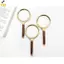 < YEI > Kính lúp cầm tay 10X Kính lúp tay cầm bằng gỗ gụ cổ Ống kính 60mm-100mm dành cho người cao tuổi Khoa học Kiểm tra đọc sách Mới