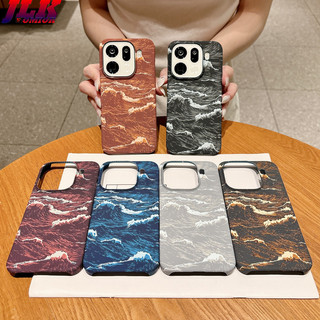 [JLK] Ốp từ tính họa tiết Kevlar bằng sợi Carbon sóng biển sang trọng mùa hè cho OPPO Find X9 Pro X9Pro Ốp lưng cứng điện thoại chống sốc