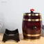 Jfory Thùng lão hóa bằng gỗ sồi 1 Gallon (5 L) có thùng rượu vang Keg Retro Bung và Spigot Thùng rượu sồi cho Spirits Home