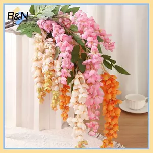Vòng hoa giả treo hoa nhân tạo B & N 108CM cho trang trí địa điểm đám cưới trong phòng khách tại nhà.