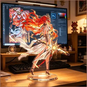 SQ11 Sóng Gió Lượn Đứng Tấm AUGUSTA Acrylic Đứng Ký Hình Đứng Anime Để Bàn Trang Trí