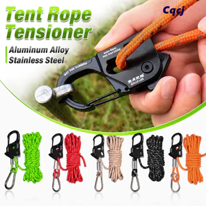 Bộ điều chỉnh dây tự khóa CQCJ, Bộ căng dây lều bằng thép không gỉ 2-10mm, Chất lượng cao Di động chống trượt hợp kim nhôm Tarp Tightener Dụng cụ ngoài trời