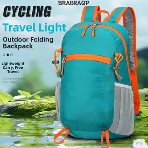 Túi thể thao ngoài trời BRARAA, Ba lô Unisex có thể gập lại 20L, Túi đi xe đạp di động dung tích lớn siêu nhẹ Túi đi xe đạp đi bộ đường dài Thích hợp cho cả nam giới