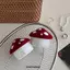 Hộp đựng nhẫn nấm đổ xô DONOVANQQ, Thiết kế sáng tạo Hộp trưng bày trang sức nhung phong cách nấm độc hại, kết cấu lông tơ Màu đỏ Chất liệu nhung Hộp đựng đồ trang sức Màn hình vòng