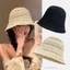 Mũ xô rỗng dành cho nữ mới - Mũ chống nắng dệt kim thoáng khí cho bãi biển mùa hè ngoài trời thông thường