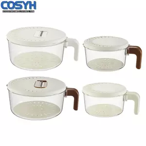 <cosyh>Dish Drainer Effortless Draining Foldable Handle Design Food-Grade Plastic
