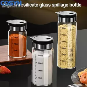 <cosyh>Glass Seasoning Box with Elegant Aesthetic Keep Your Spices Fresh and Accessible