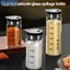 <cosyh>Glass Seasoning Box with Elegant Aesthetic Keep Your Spices Fresh and Accessible
