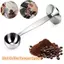 Muỗng cà phê bằng thép không gỉ 2 trong 1 TRTR 15 / 20 / 30ml Tamping Muỗng cà phê đa năng Bột búa Tamper để đo và định hình VN