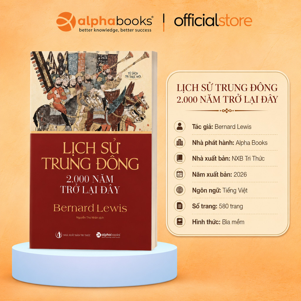 Sách - Lịch Sử Trung Đông 2.000 Năm Trở Lại Đây - Bernard Lewis (Alpha Books)