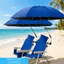 Ô kẹp THEGIRL8B, có thể điều chỉnh 360° Ô dù ghế đi biển phủ vinyl màu đen UV, đa chức năng Nhẹ di động đa chức năng Ghế cắm trại đa năng Ô cắm trại