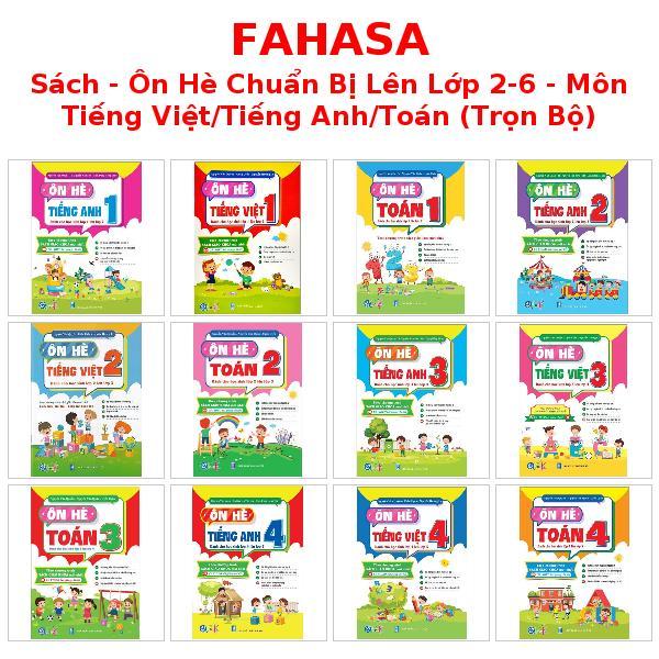 Sách - Ôn Hè Chuẩn Bị Lên Lớp 2-6 - Môn Tiếng Việt/Tiếng Anh/Toán (Trọn Bộ) - Quảng Lợi