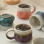 Lò Thay Đổi Cũ Cốc Cà Phê Bộ Đĩa Retro Gốm Cốc Trà Chiều Cappuccino Latte Cà Phê 80JP