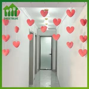 SWEET Lãng Mạn Hình Trái Tim Cửa Treo Rèm Phong Cách Hàn Quốc Dây Mặt Dây Vách Ngăn Cửa Rèm Trang Trí Phòng Ngủ Phụ Kiện n