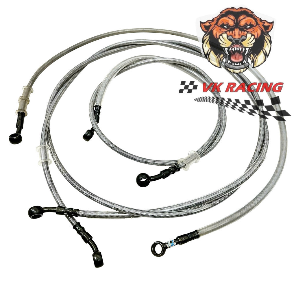 Dây thắng dầu dây phanh dầu cước bạc vỏ bọc cao su dẻo 92cm -1m1 - 2m