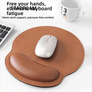 Thảm chuột STABFOAM, có tựa cổ tay Miếng lót chuột chống trượt, Thảm chuột da PU chống thấm nước thoải mái Sử dụng văn phòng tại nhà