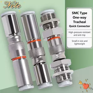 NOTE1 1 Khớp nối nhanh, KK2P / KK2S-04H-06H-04E-06E-06E Ống PU Đầu nối nhanh, Ống nối ống một chiều bằng khí nén bằng đồng thau