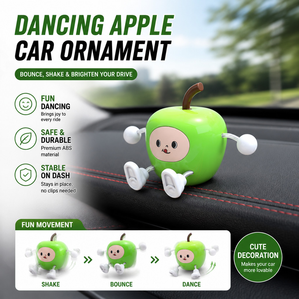 APPLE SHAPED CAR ORNAMENT Trang trí tạo kiểu độc đáo tinh tế Sử dụng nhiều cảnh cho xe Văn phòng tại nhà Màn hình nghệ thuật trong nhà Phụ kiện trang trí hàng ngày