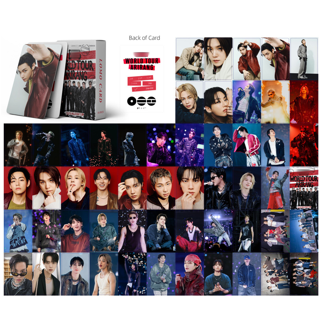 LINXX 55 Chiếc BTS Combo ARIRANG World Tour Album Lomo Cards Kpop Boyband Idol Fan Sưu Tập Thẻ Ảnh Đáng Nhớ Quà Tặng Cho Người Hâm Mộ Ngày Lễ