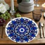 1 Cái Tròn Bằng Gỗ Trang Trí Khay Tối Mandala Hoa Chân Khay Trang Trí Bàn