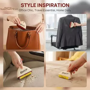 TRTR Mini Stiy Lint Con Lăn Có Thể Giặt Được Tẩy Có Thể Tái Sử Dụng Cho Bụi Và Tóc Trên Quần Áo Qui Vệ Sinh Lông Thú Cưng Dụng Cụ Du Lịch VN