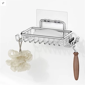 Dụng cụ sắp xếp vòi hoa sen xà phòng bằng thép không gỉ Không khoan Lắp đặt dễ dàng Giá tắm để lưu trữ vòi hoa sen bên trong và nhà bếp