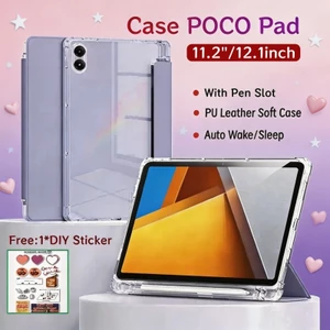 Ốp lưng POCO Pad 12.1 inch có khe cắm bút Bảo vệ từ tính Xiaomi POCO Pad X1 11.2 inch POCO Pad M1 có mặt sau trong suốt