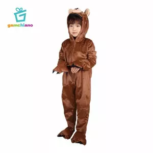 Trang phục gấu cho trẻ em Ấm cúng Polyester Trang phục khiêu vũ Động vật ngụy trang cho chương trình Halloween và phim truyền hình