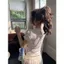 Milyfashion Pure Desire Ren Trắng Tay Ngắn T Mùa Hè Phong Cách Mới Slim-Fit Slim Hơn Nhìn Nóng Cô Gái Ngắn Top ZMMQ