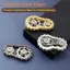 XOITU Sproets Tay Con Lăn Fidget Chain Toys, Kim Loại Dual-Gear Chain Fidget Spinner - Đồ chơi tập trung giảm căng thẳng gia công chính xác VN